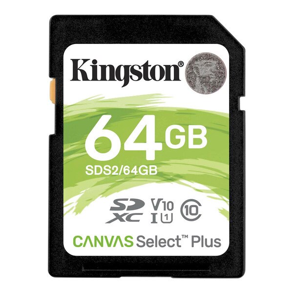 Kingston Canvas Select Plus 64 GB Class 10 UHS I U1 SDXC 1 Pack